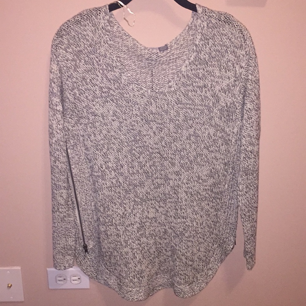 Grey knit sweater